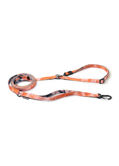 TIE-DYE ORANGE Adjustable Hands-Free Dog Leash