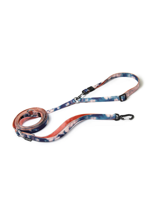 TIE-DYE BLUE Adjustable Hands-Free Dog Leash