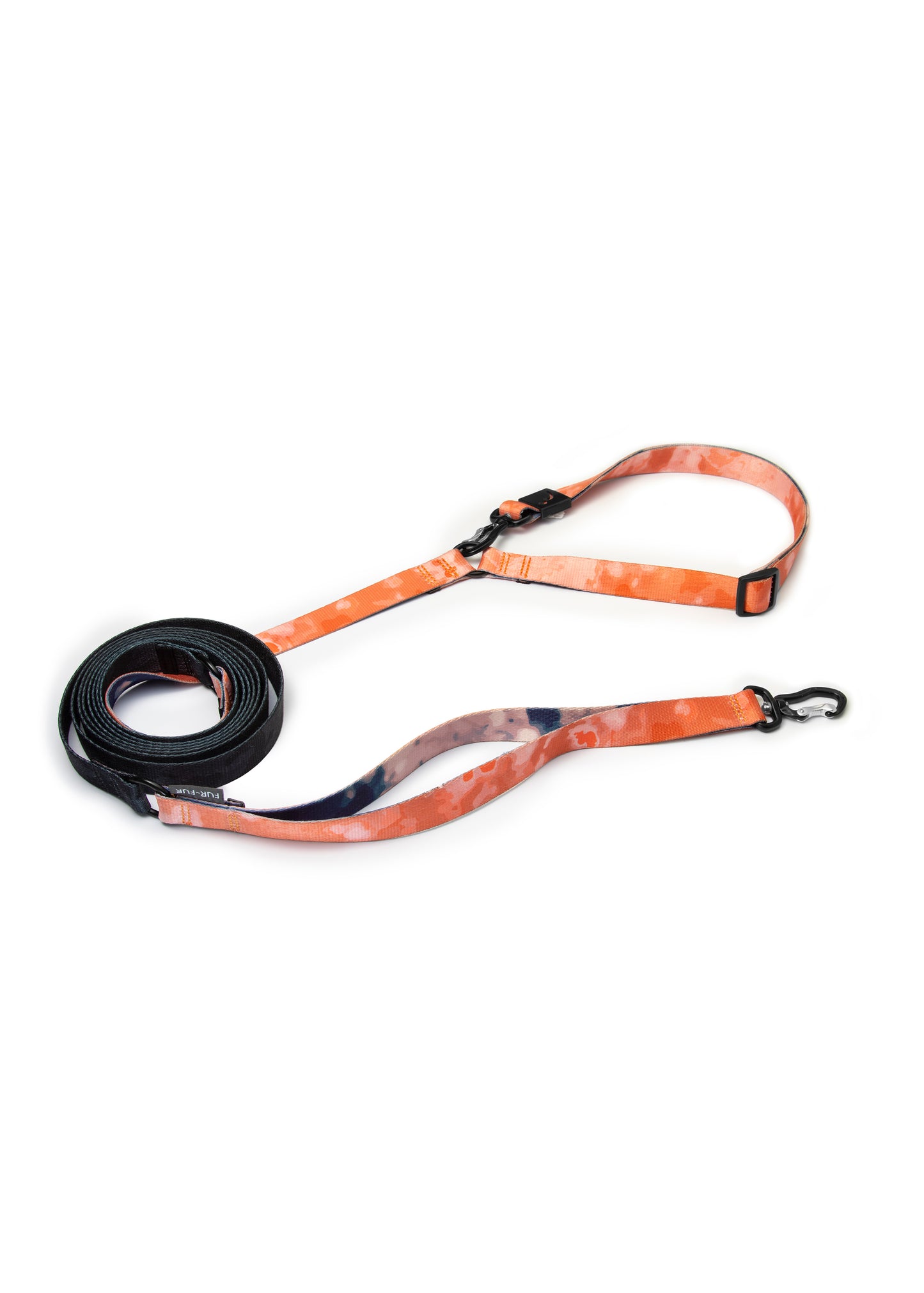 Adjustable Hands Free Dog Leash - TIE-DYE / BLACK CAMO