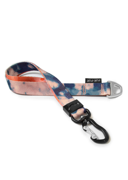 Anti-bite handle for automatic leash - TIE-DYE BLUE