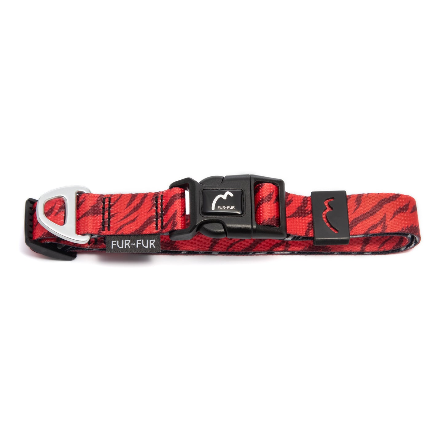 Adjustable dog collar - RED TIGER