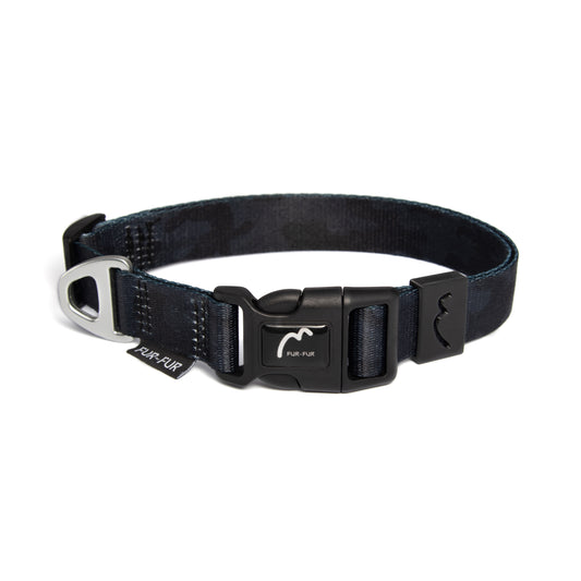 Adjustable Dog Collar - BLACK CAMO