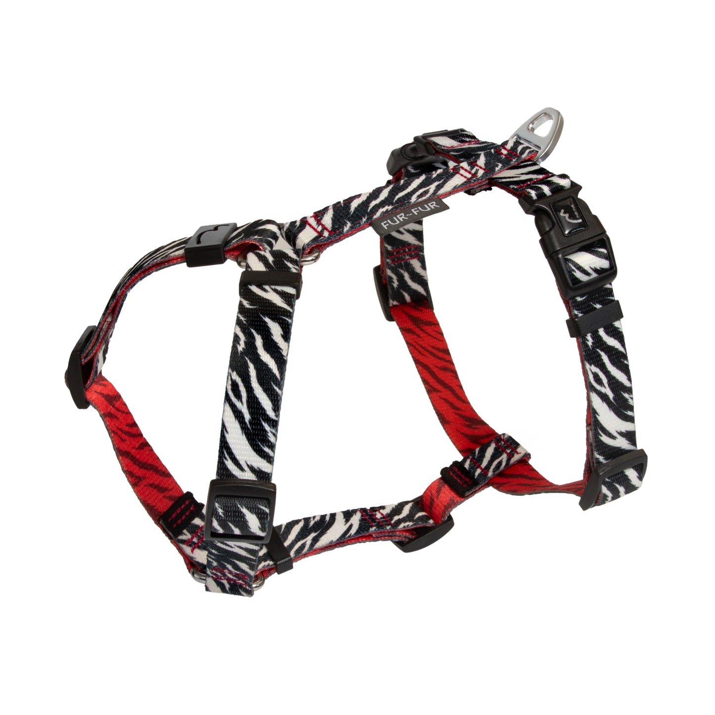 Stylish anatomical harness for dogs - ZEBRA