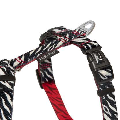 Stylish anatomical harness for dogs - ZEBRA