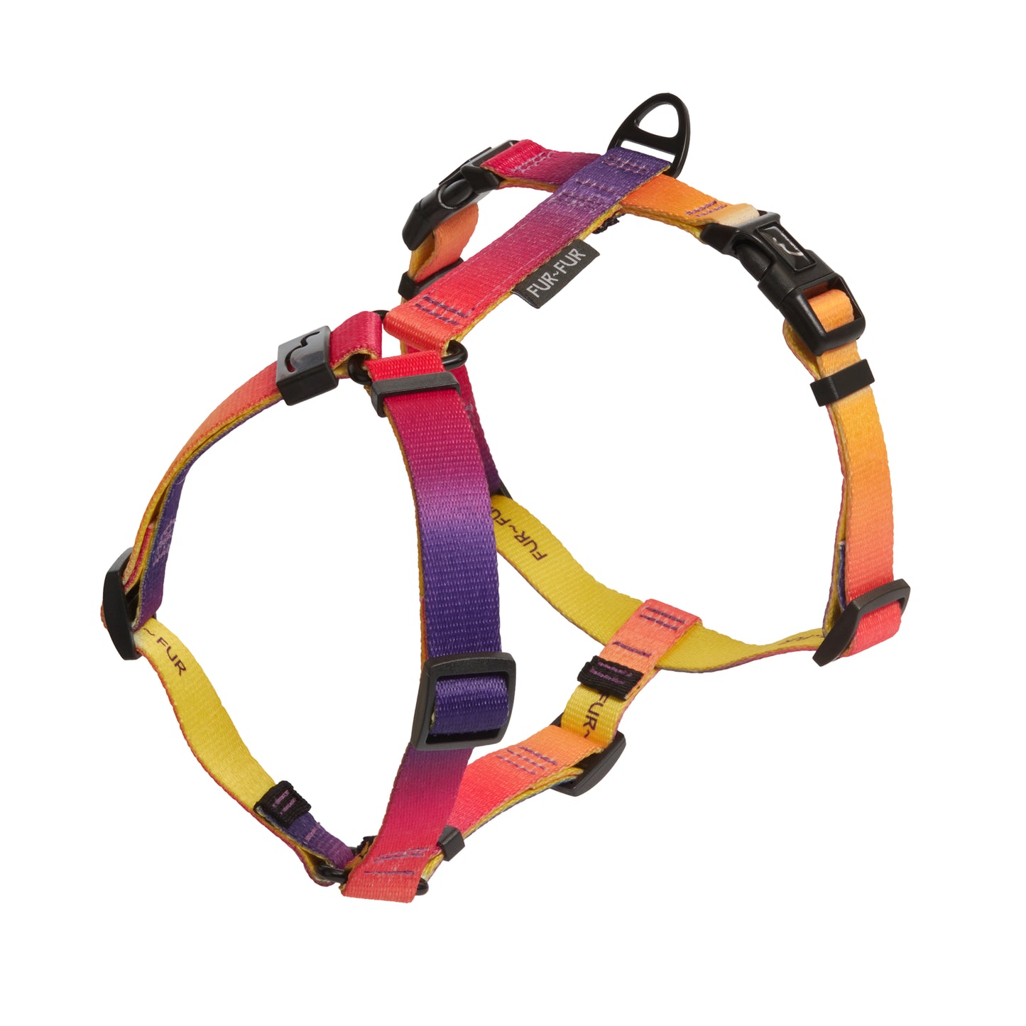 Stylish anatomical dog harness - SUNSET