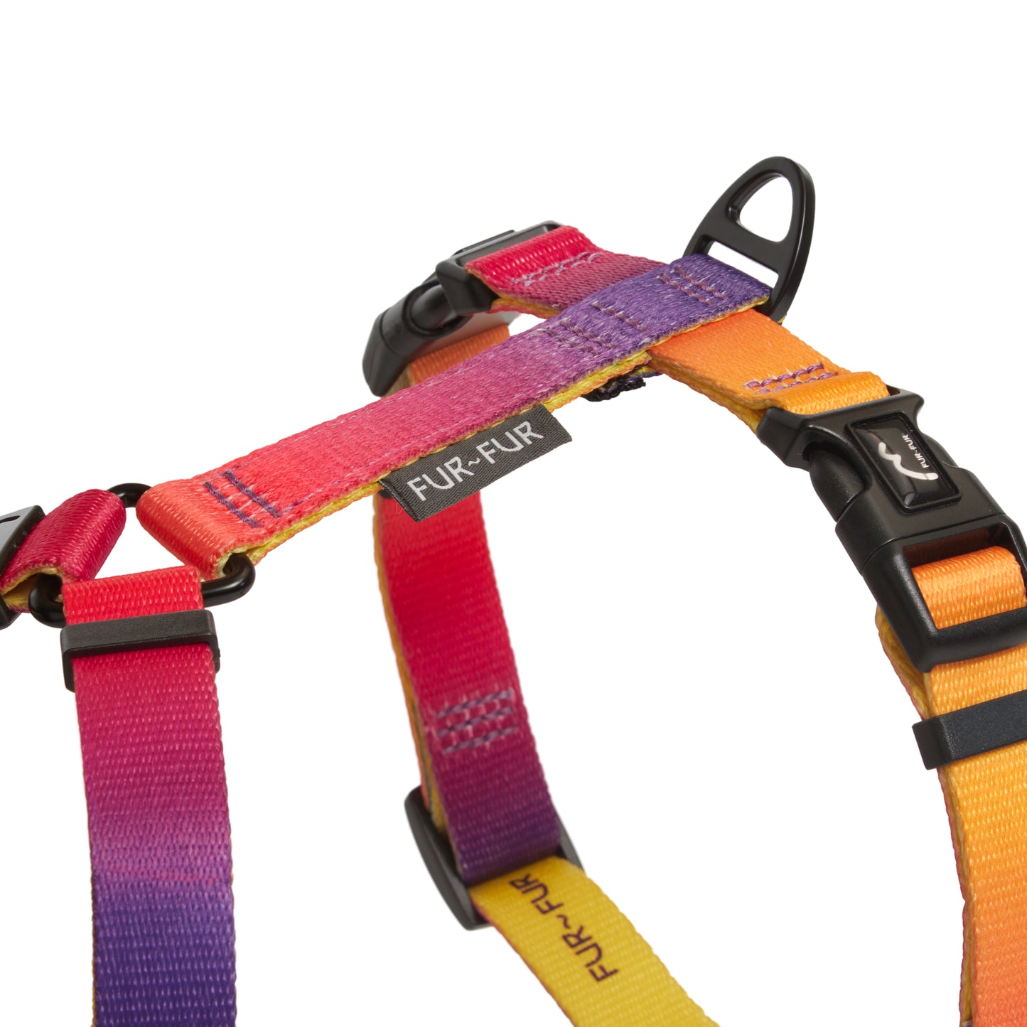 Stylish anatomical dog harness - SUNSET