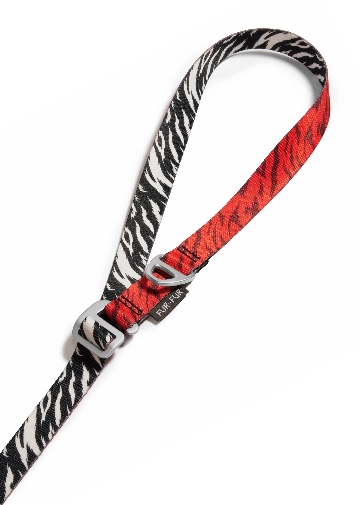 Adjustable length leash for dogs - ZEBRA