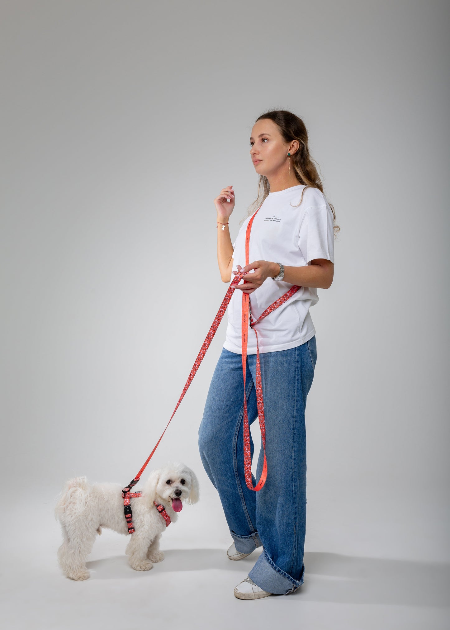 Adjustable length leash for dogs - SMILE