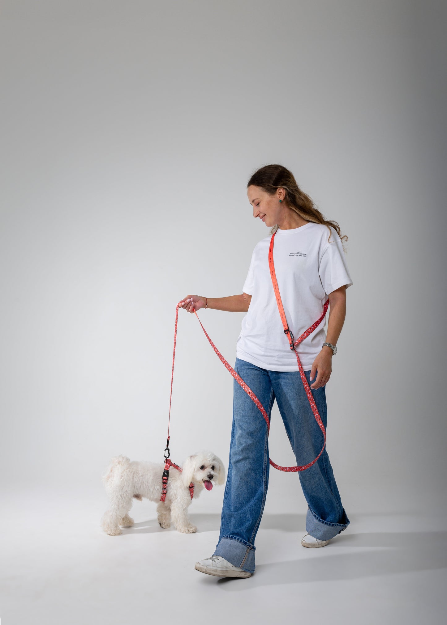 Adjustable length leash for dogs - SMILE