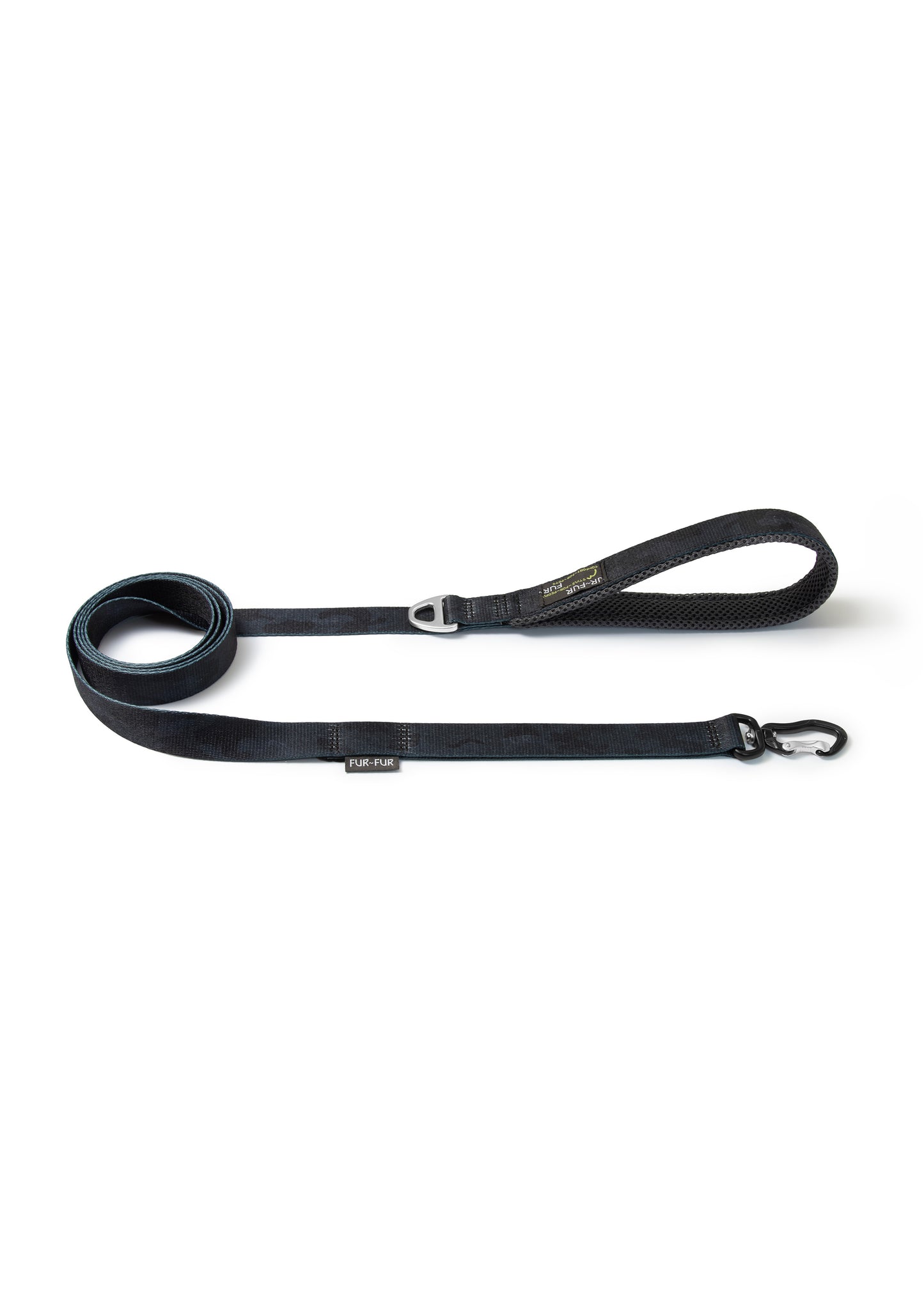 "Soft" leash with soft handle - BLACK CAMO