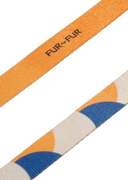 Soft handle leash - GEOMETRY / ORANGE