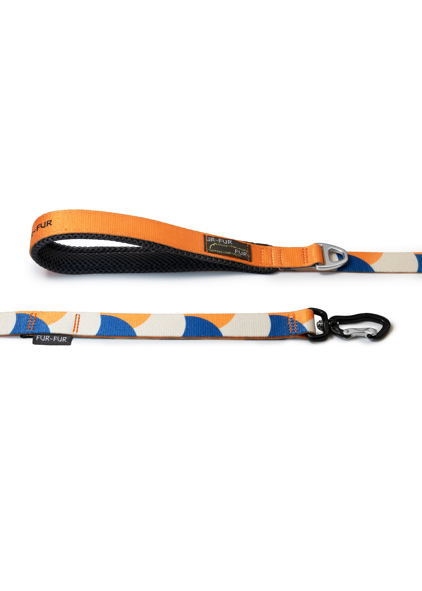 Soft handle leash - GEOMETRY / ORANGE