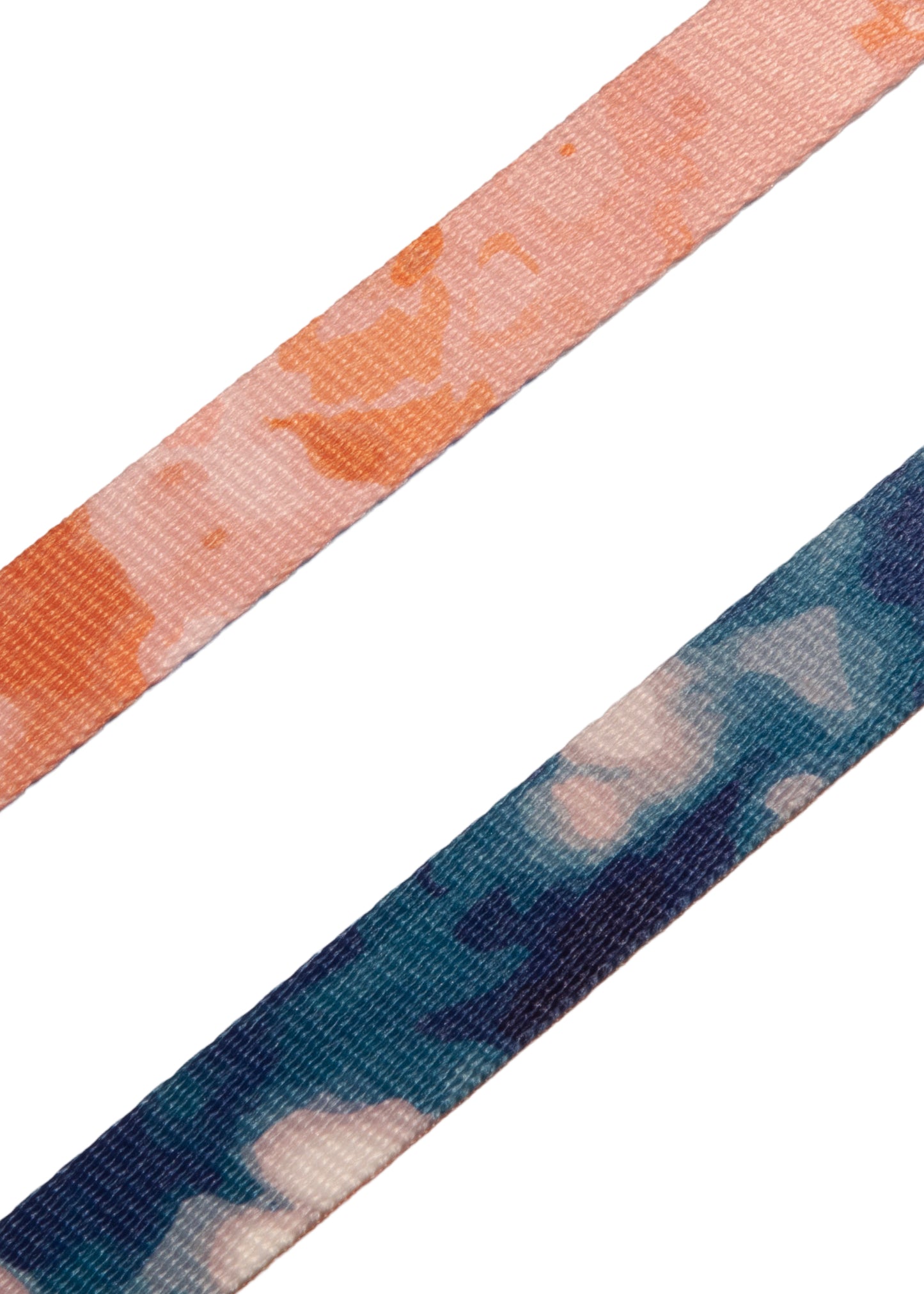 Smycz „Soft” z miękką rączką ORANGE/BLUE TIE-DYE