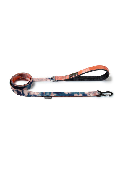 Soft handle leash ORANGE/BLUE TIE-DYE